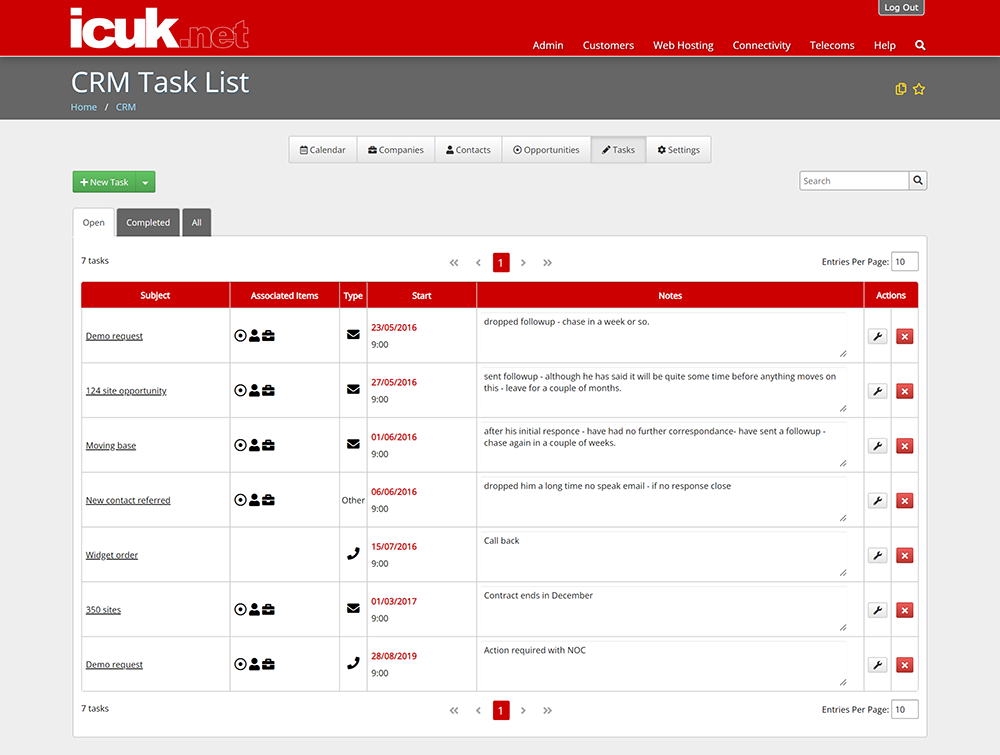 Tasks