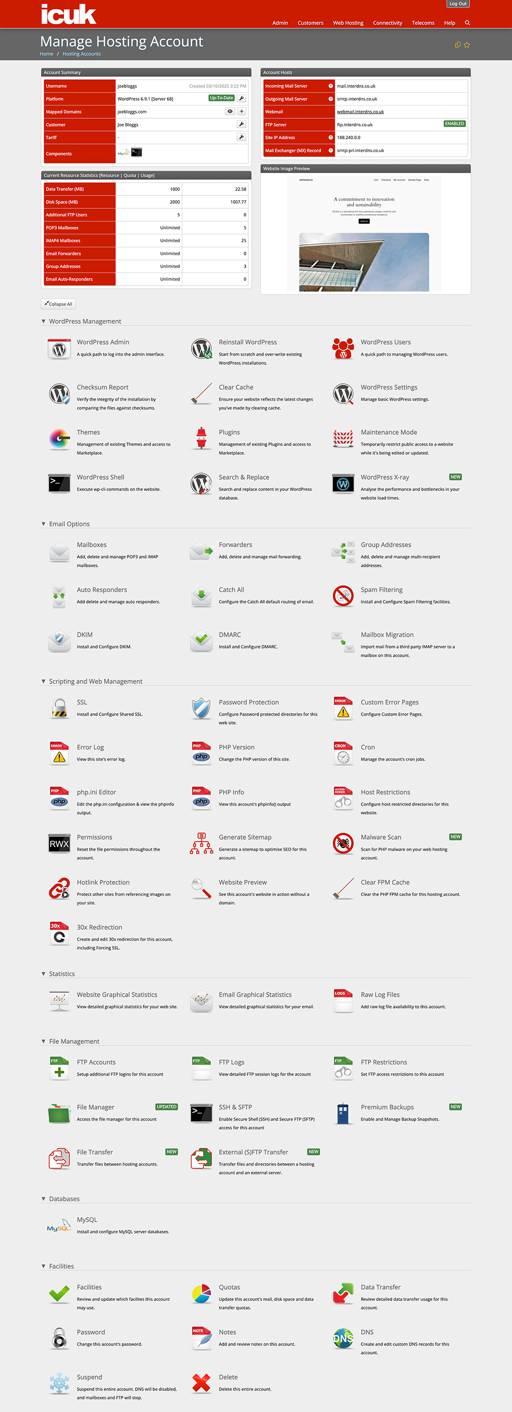 Powerful Linux and WordPress Hosting