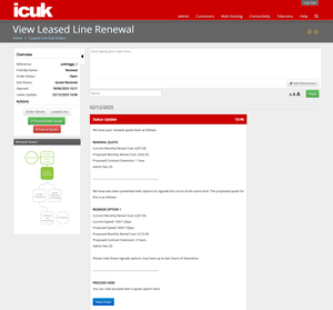 Leased Line Renewal Tracker