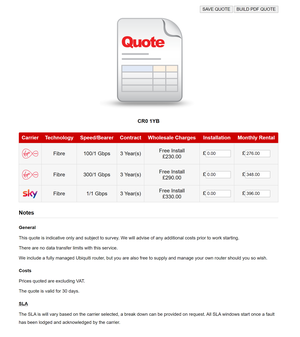 Build Customer Quote