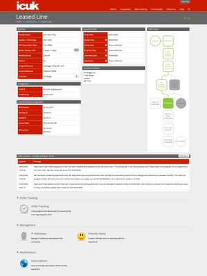 Leased Line Order Tracker