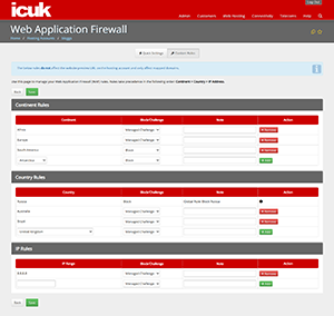 Web Application Firewall (WAF) Custom Rules