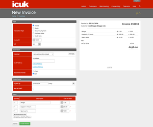 Raise Manual Invoice