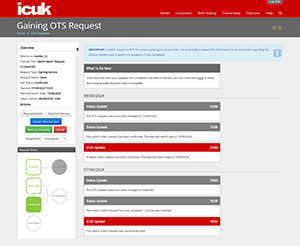 OTS Gaining Request