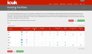 Web Hosting Facilities Manager