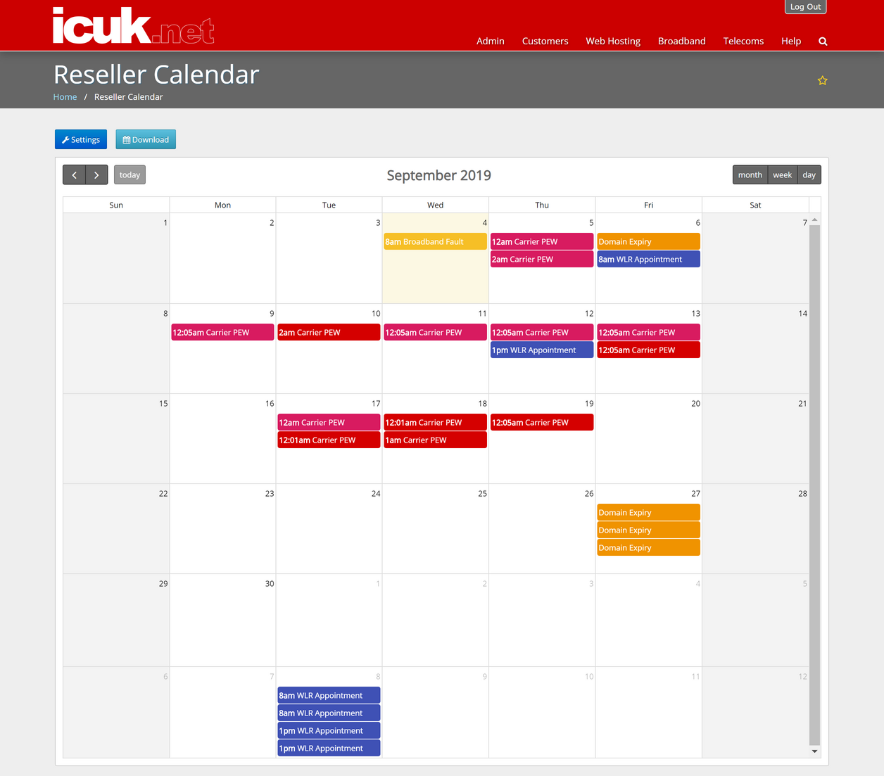 Engineering Calendar