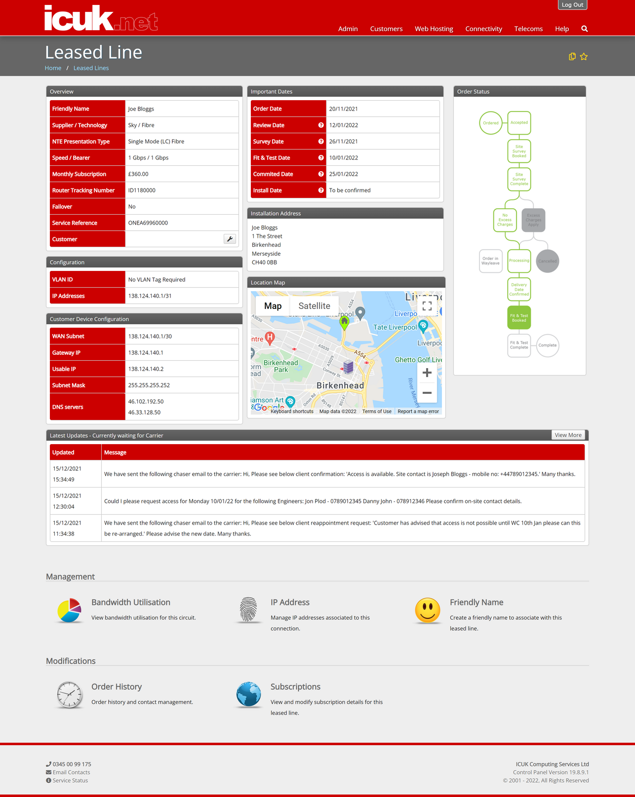 In-Progress Order View
