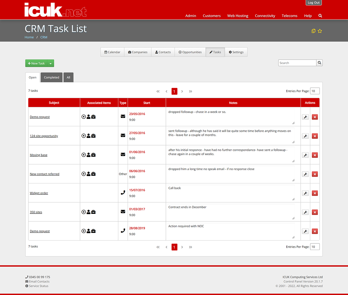Tasks