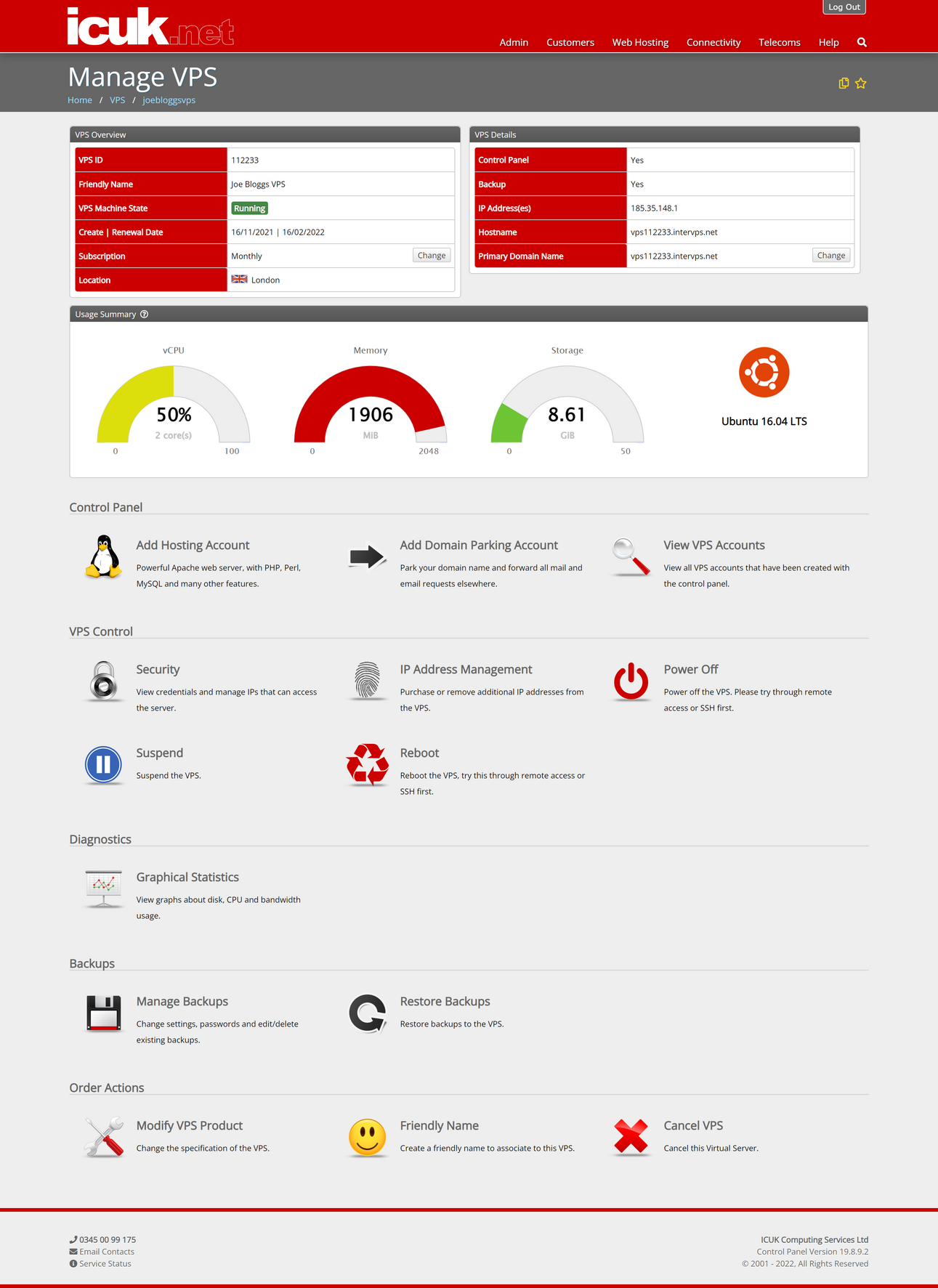 Manage Linux VPS