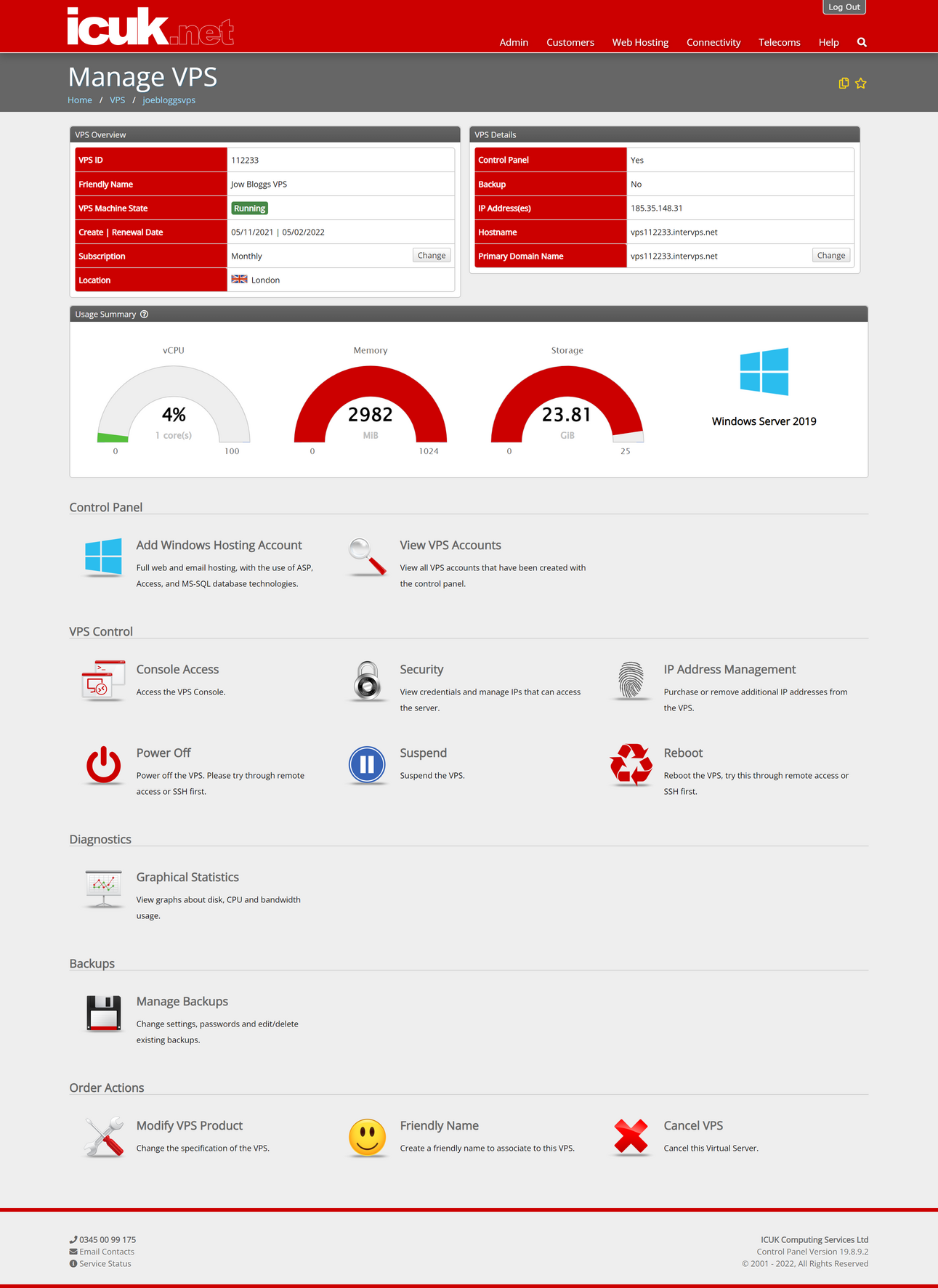 Manage Windows VPS